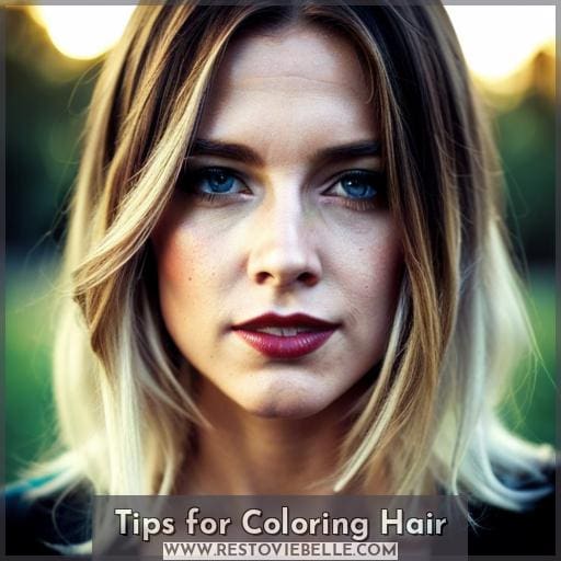 Tips for Coloring Hair