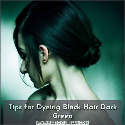 Tips for Dyeing Black Hair Dark Green