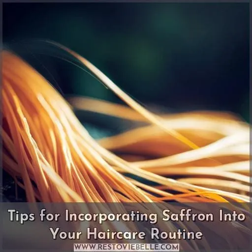 Tips for Incorporating Saffron Into Your Haircare Routine