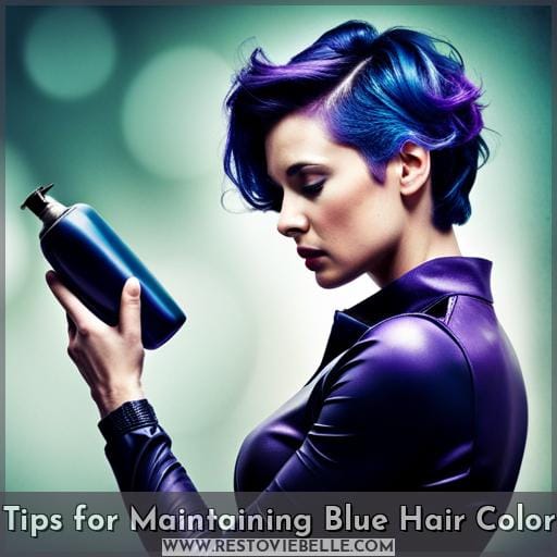 Tips for Maintaining Blue Hair Color