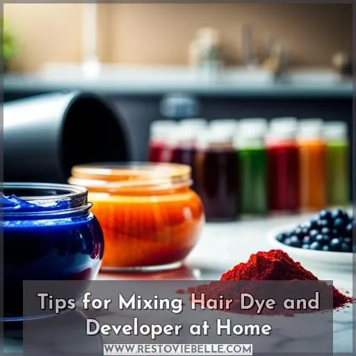 Tips for Mixing Hair Dye and Developer at Home