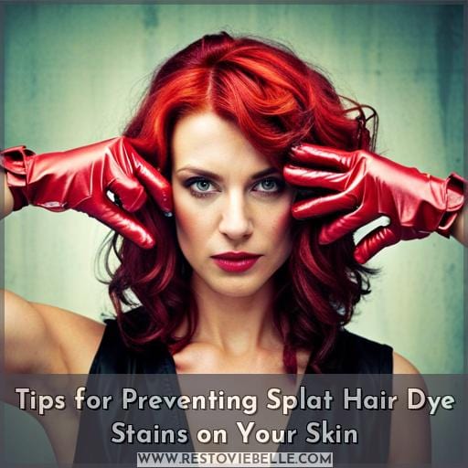 Tips for Preventing Splat Hair Dye Stains on Your Skin Tips for Preventing Splat Hair Dye Stains on Your Skin
