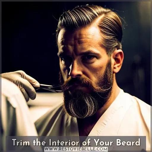 Trim the Interior of Your Beard