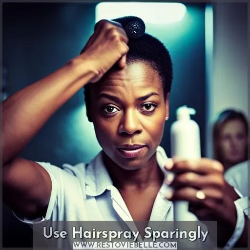 Use Hairspray Sparingly