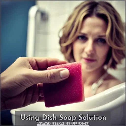 Using Dish Soap Solution