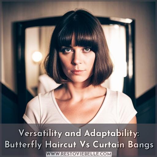 Versatility and Adaptability: Butterfly Haircut Vs Curtain Bangs