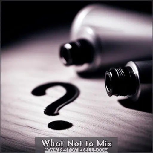 What Not to Mix