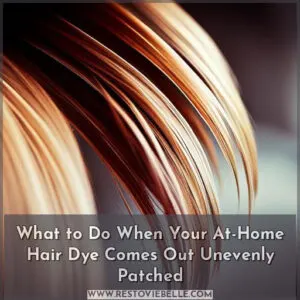 what to do if your hair dyed unevenly