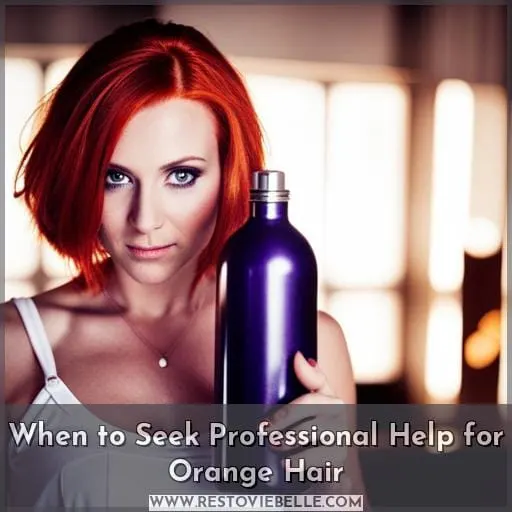 When to Seek Professional Help for Orange Hair