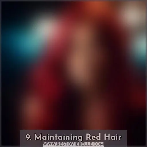9. Maintaining Red Hair