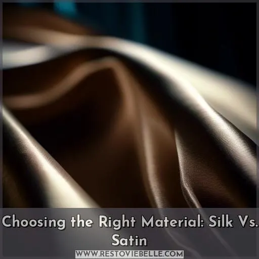 Choosing the Right Material: Silk Vs. Satin