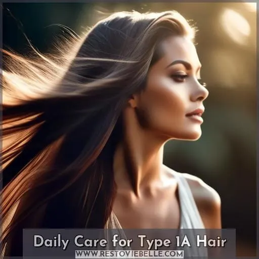 Daily Care for Type 1A Hair