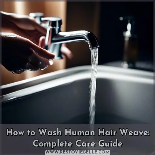 how to wash human hair weave