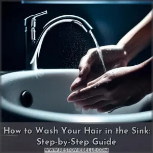 how to wash your hair in the sink