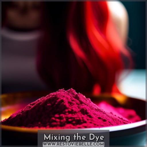 Mixing the Dye