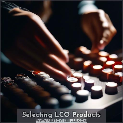 Selecting LCO Products