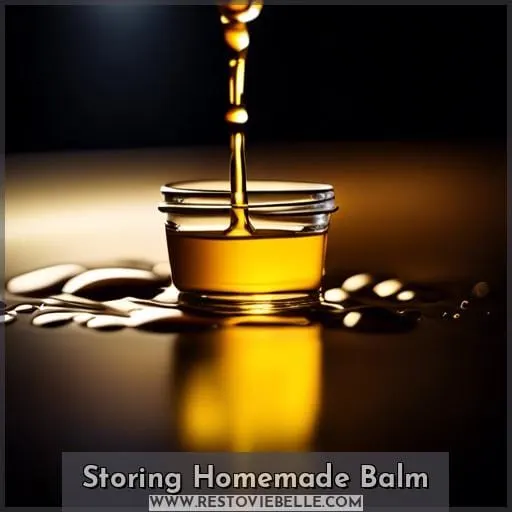 Storing Homemade Balm