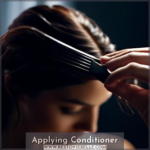 Applying Conditioner Applying Conditioner
