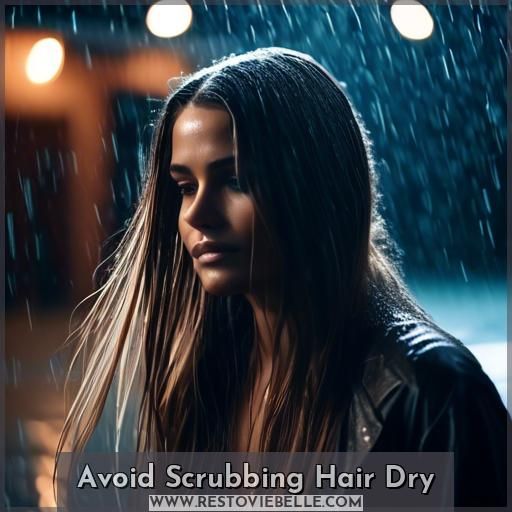 Avoid Scrubbing Hair Dry
