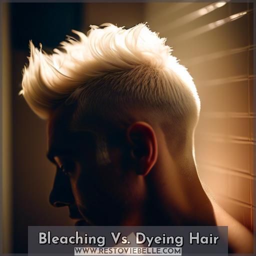 Bleaching Vs. Dyeing Hair Bleaching Vs. Dyeing Hair