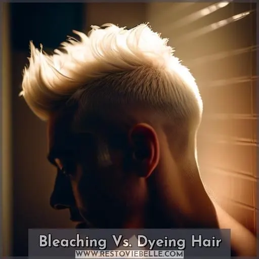 Bleaching Vs. Dyeing Hair