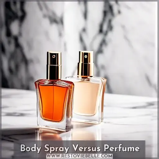 Body Spray Versus Perfume