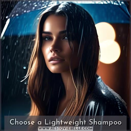 Choose a Lightweight Shampoo Choose a Lightweight Shampoo