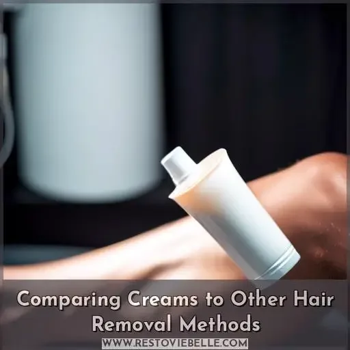 Comparing Creams to Other Hair Removal Methods