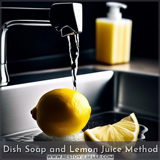 Dish Soap and Lemon Juice Method