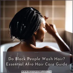 do black people wash their hair