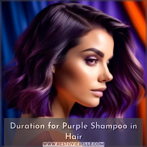 Duration for Purple Shampoo in Hair