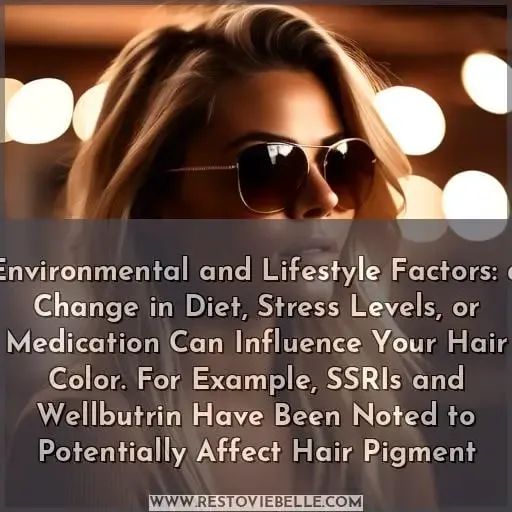 Environmental and Lifestyle Factors: a Change in Diet, Stress Levels, or Medication Can Influence Your Hair Color. For