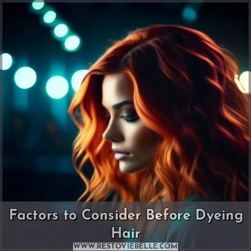 Factors to Consider Before Dyeing Hair