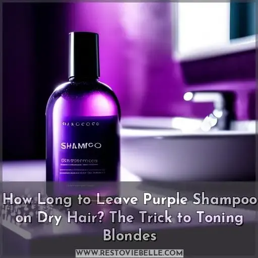 how long to leave purple shampoo on dry hair