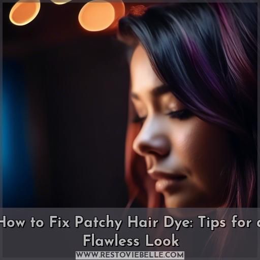 how to fix patchy hair dye