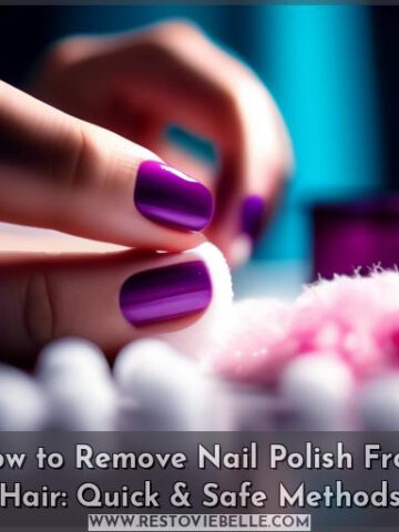 how to get nail polish out of your hair