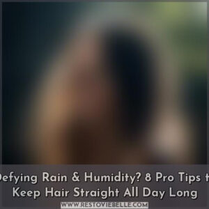 how to keep hair straight in rain and humidity