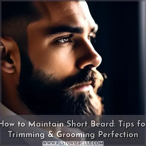 how to maintain short beard