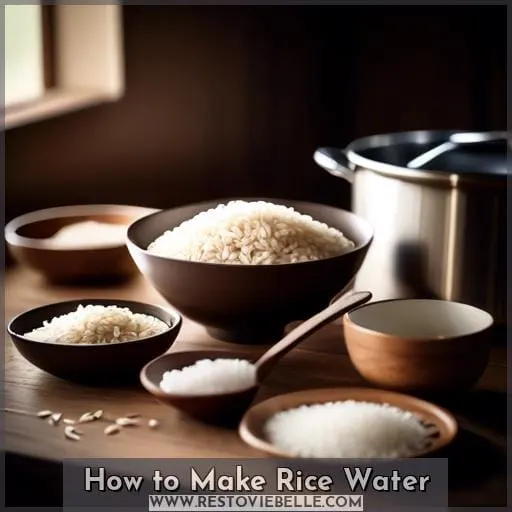 How to Make Rice Water