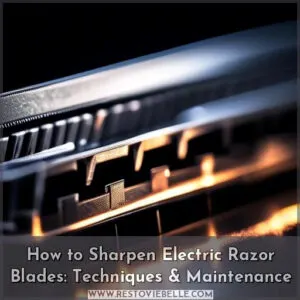 how to sharpen electric razor blades