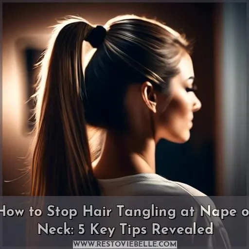 how to stop hair from tangling at nape of neck