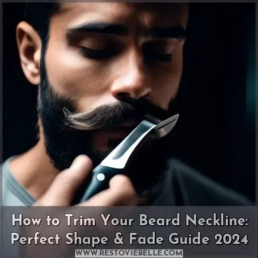 how to trim your beard neckline