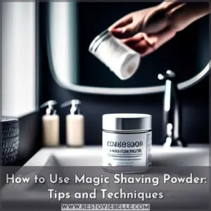 how to use magic shaving powder