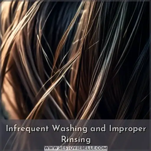 Infrequent Washing and Improper Rinsing