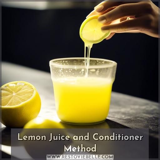 Lemon Juice and Conditioner Method