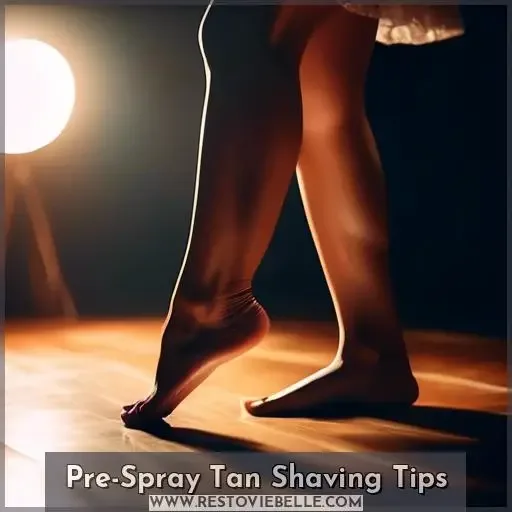 Pre-Spray Tan Shaving Tips