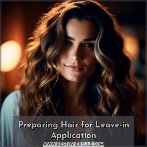 Preparing Hair for Leave-in Application