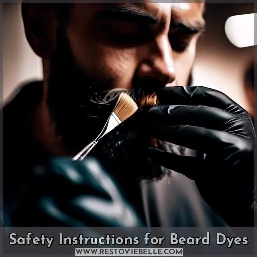 Safety Instructions for Beard Dyes