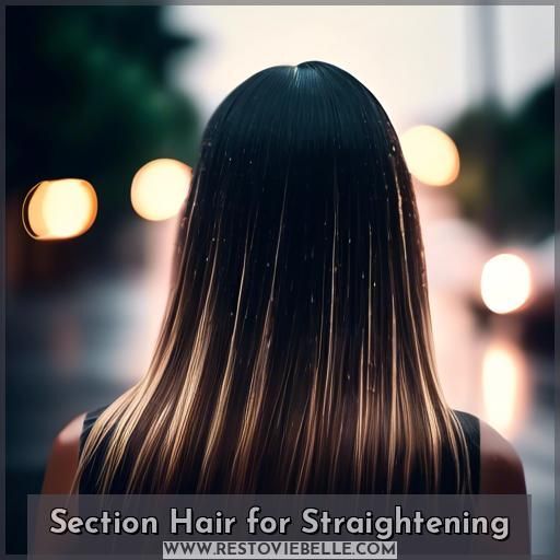 Section Hair for Straightening Section Hair for Straightening