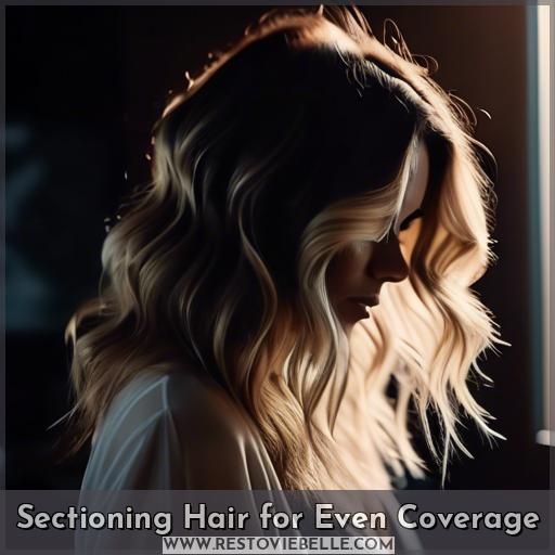 Sectioning Hair for Even Coverage Sectioning Hair for Even Coverage